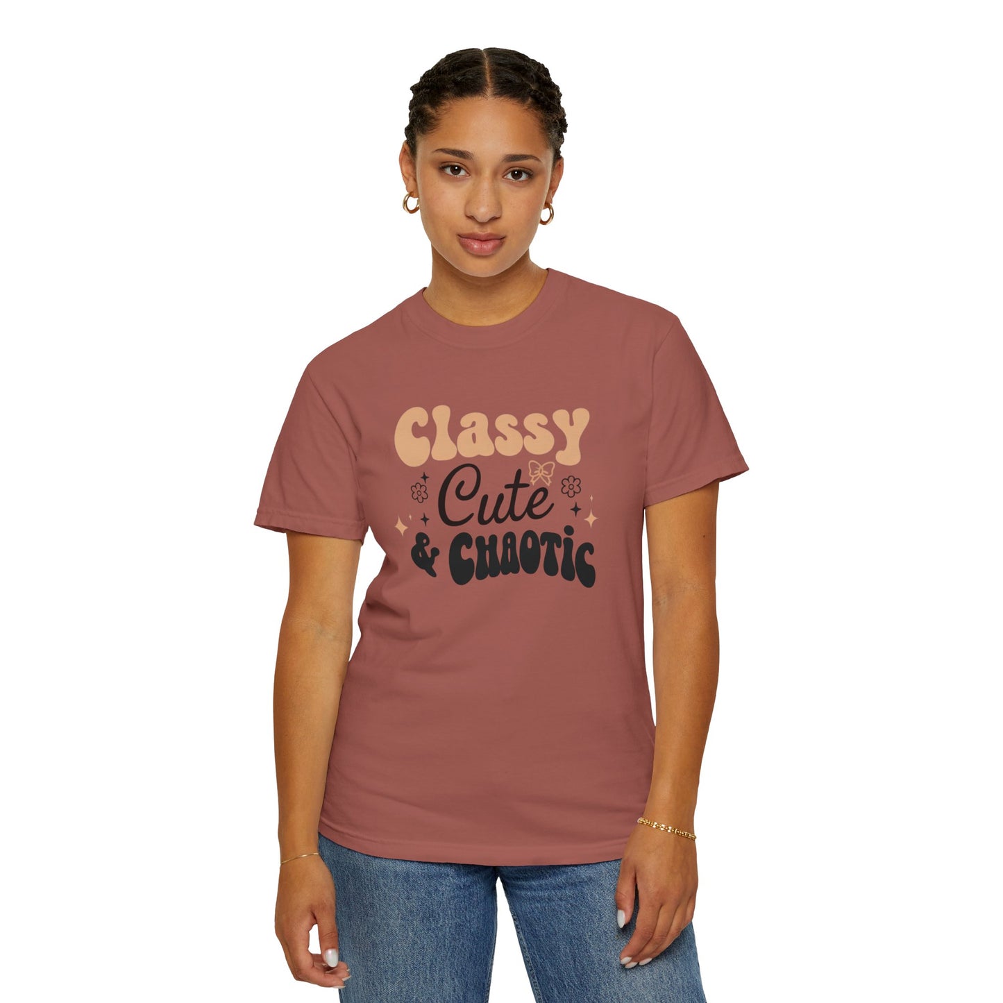 Women's T-Shirt - Classy, Cute, and Chaotic Design