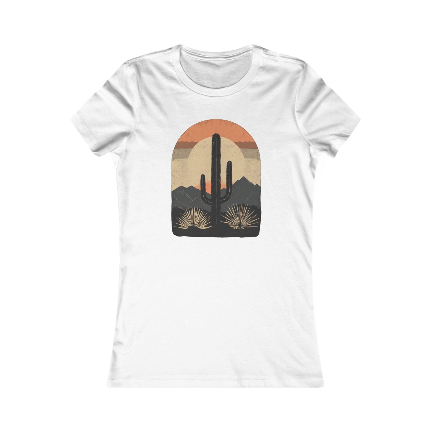 Women's Tee - Western Cactus Design