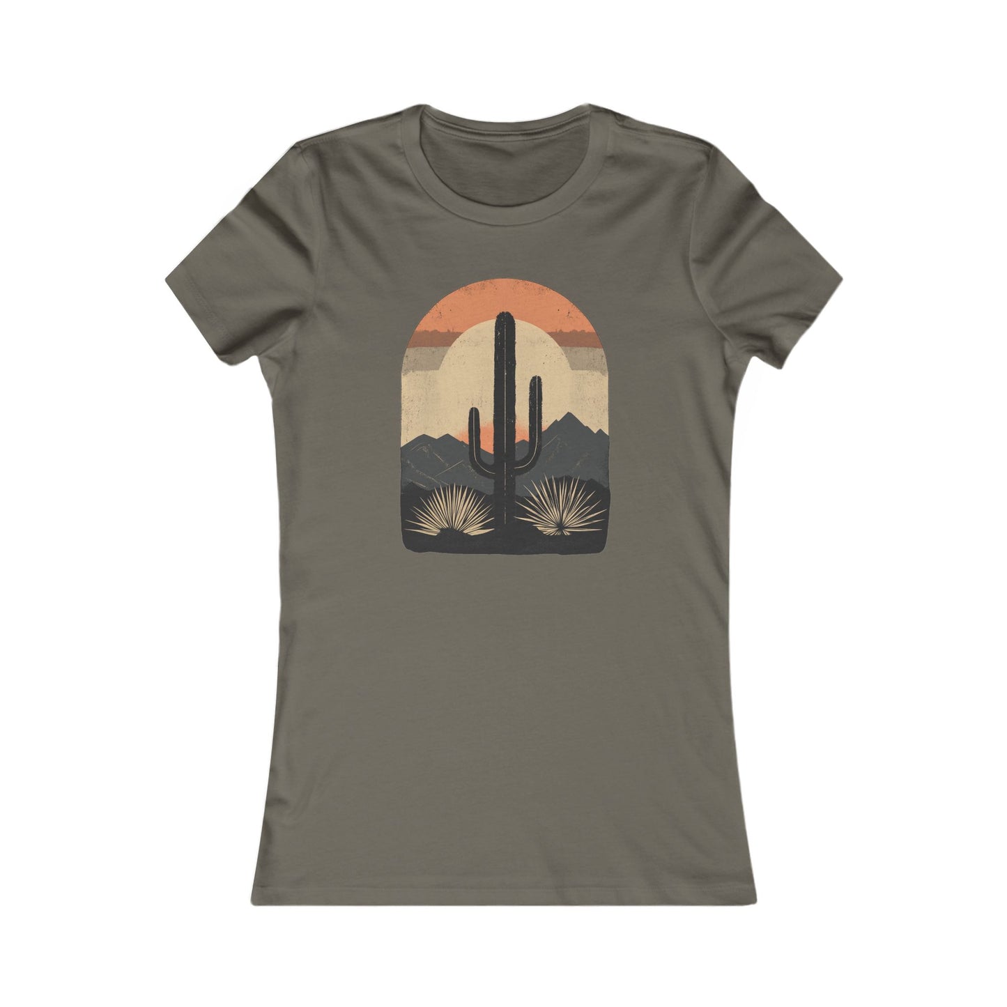 Women's Tee - Western Cactus Design