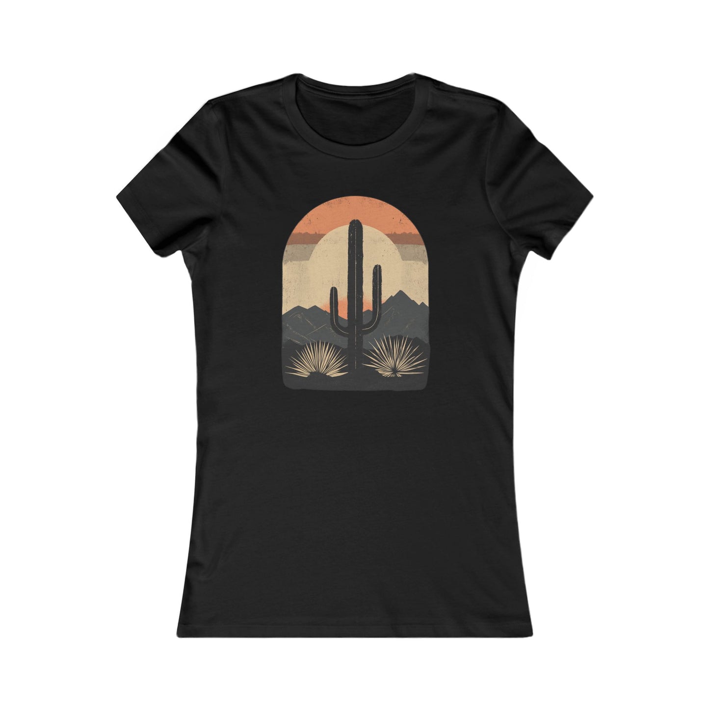 Women's Tee - Western Cactus Design
