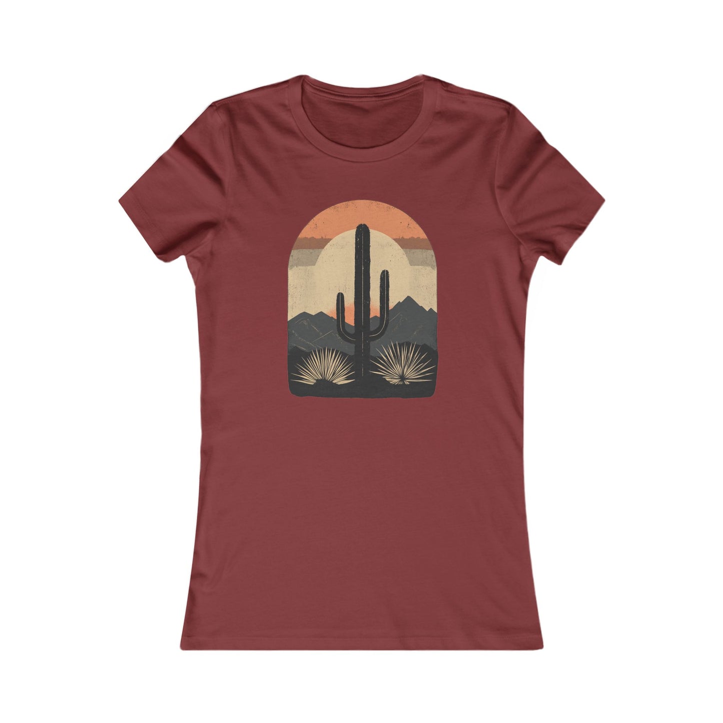 Women's Tee - Western Cactus Design