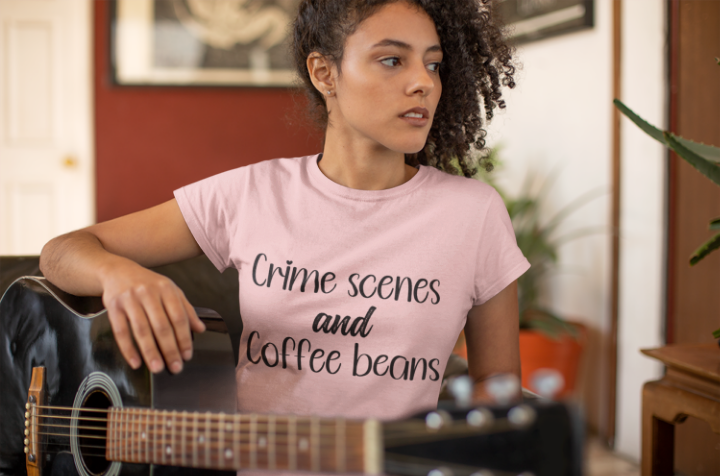 Women's Tee - Crime Scenes and Coffee Beans