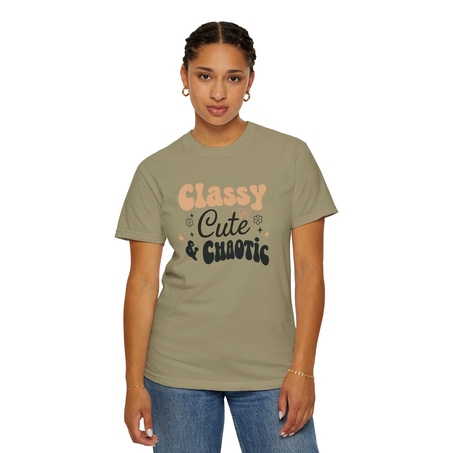 Women's T-Shirt - Classy, Cute, and Chaotic Design